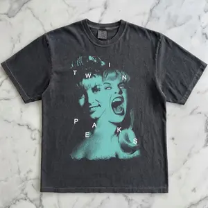 Laura Palmer Twin T-Shirt, Retro Peaks TV Show Grunge Graphic Tee 6