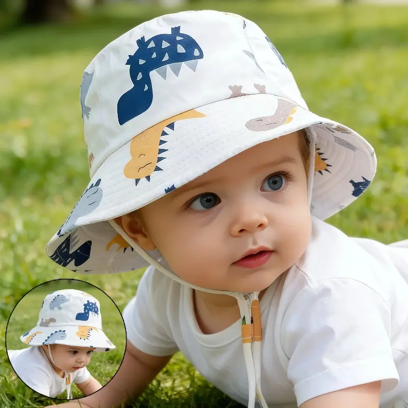 1pc Cartoon Fisherman Hat | Sun Protection | Summer Outing Sun Protection, Suitable for Boys and Girls, Toddler Summer Hat, Sunscreen Hat, Sun Hats