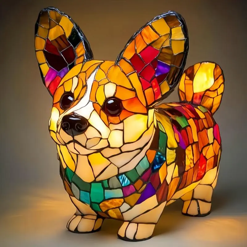 Dog Design Night Light, Table Night Light, USB Charging Desktop Decorative Ornament, Home Decor for Living Room Bedroom, Gift for Dog Lovers, Home Decoration Lamp, Led Decoration Lamp, Led Atmosphere Lamp