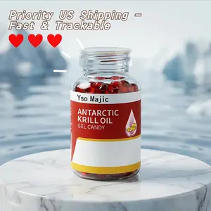 Antarctic Ruby Glow Skin Oil Capsules - Ultra-Repairing Astaxanthin & Omega-3 Serum for Dry/Aging Skin (60pcs)