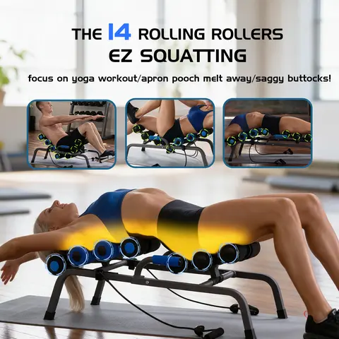 Magic BB Foldable Back Stretcher Machine for Home, Back Trainer Relief, Back Cracker, Therapy, Stretching Back and Neck, Home Gym Workout Machine