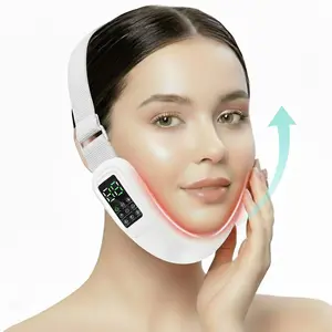 Intelligent Electric Double Chin and V-Shaped Facial Sculpting Electric v-Face Machine with 8 Modes & 15 Adjustable Intensities - Women's V-Face Device