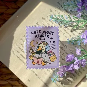 Late Night Reader Silly Goose Cute MagSafe Magnetic Phone Kindle E Reader Grip