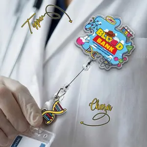 Lab Week 2026 Badge Reel Lab Scientist Badge Blood Bank Laboratory Badge Reel Phlebotomist Badge Reel Lab Tech Gift Lab Story Gift C2CG04-2