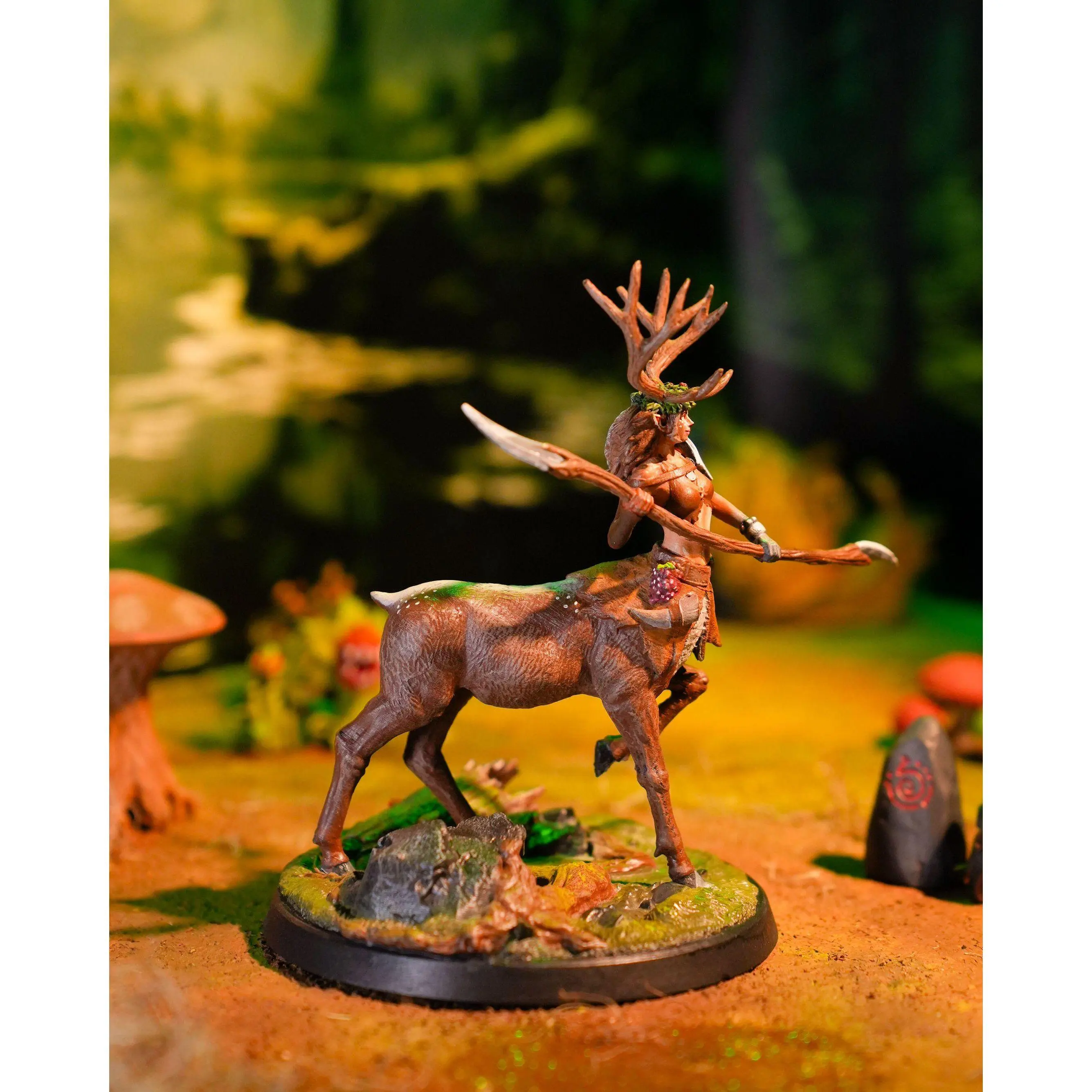 Handcrafted 3D Resin Miniature Figurine - Witches of Sommar, Sylvana Dryad, Centaur NPC Figure, Customizable Paintable Base Print, Dungeon RPG Game Supplies & Accessories, Home Decor Statue, Figurines & Miniatures