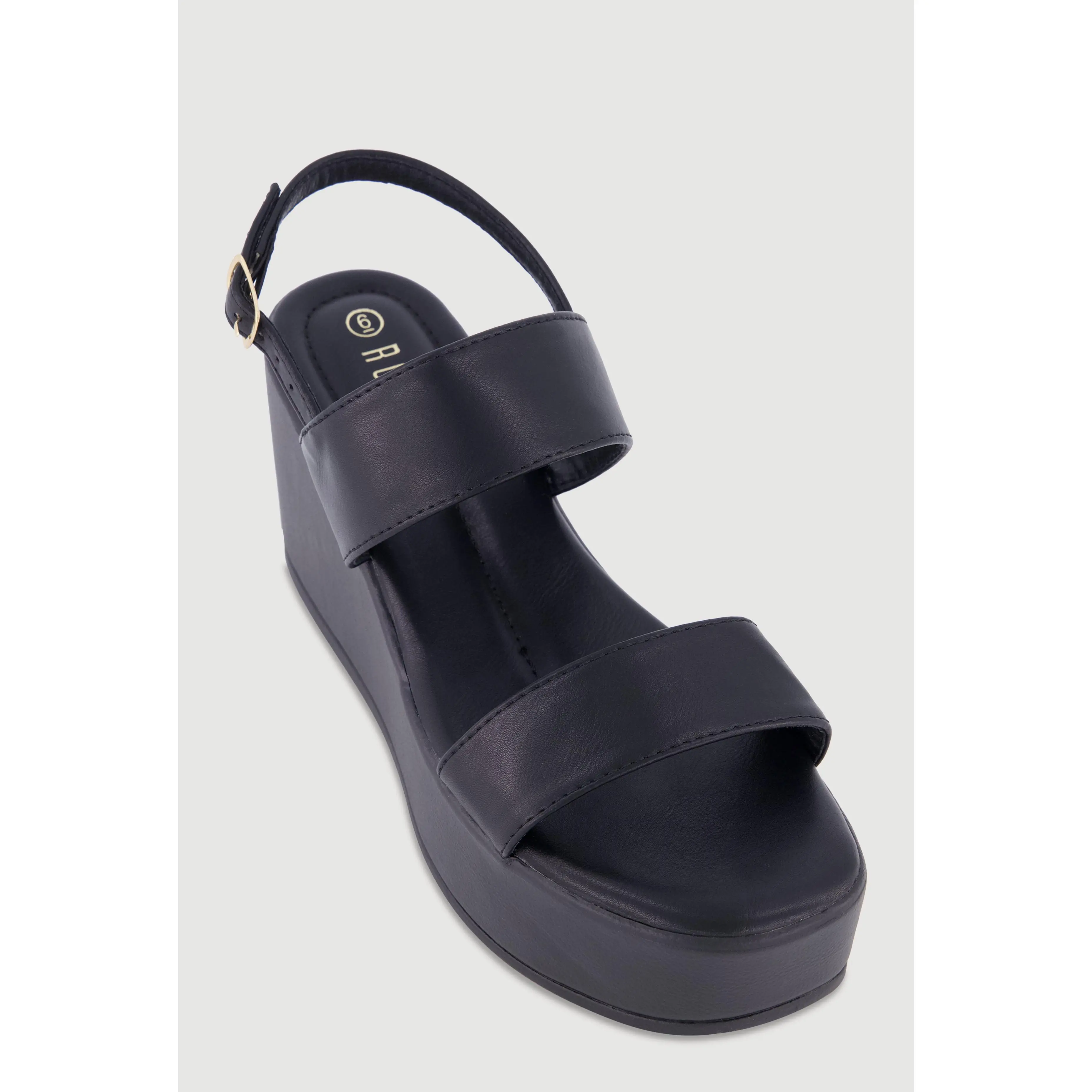 Open Toe Ankle Strap Wedges