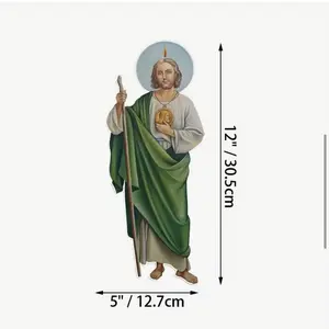 Large Waterproof Vinyl Sticker | Wall & Car Decorative Decal (Green Robe Design)