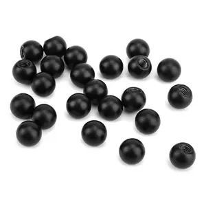 24pcs Black M4 Thread Cap Nuts Knob Decorative Steel Ball Screw Caps for Lamp and Furniture Lighting
