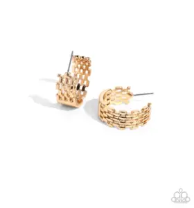 Interlocked Immunity Gold Earrings
