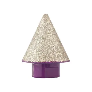 Diamond chamfering tool, conical umbrella-shaped grinding head, tile marble quartz stone hole expander, angle grinder drilling bit