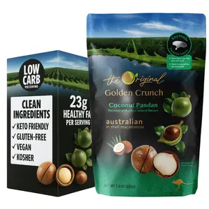 [Australia] Golden Crunch Coconut Panda Macadamia 225g