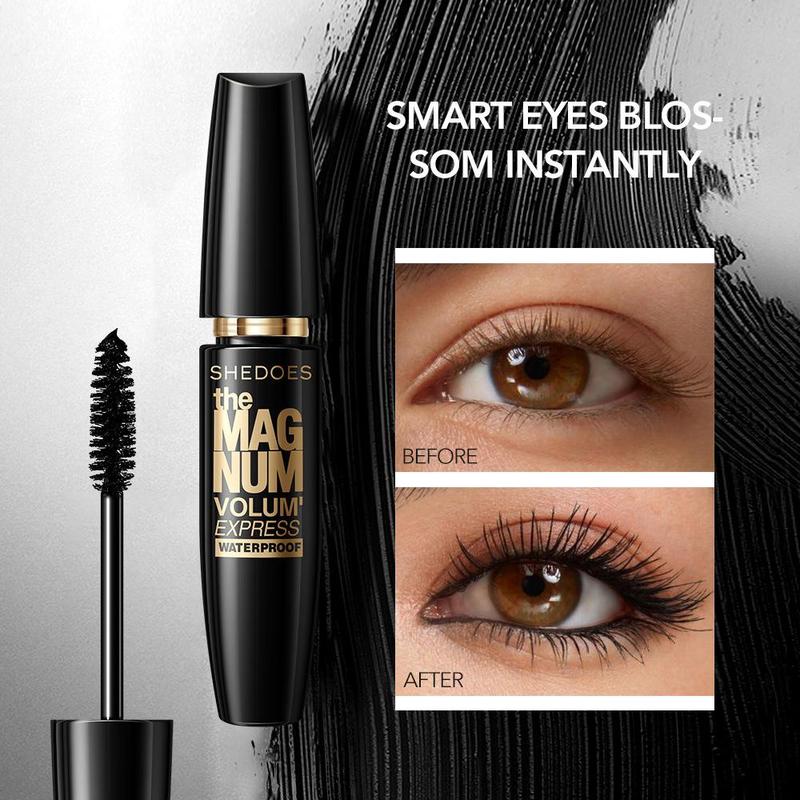 Waterproof & Sweatproof Fiber Mascara -Flash-Dry Vortex Technology with 16HR Zero-Smudge Hold & 3X Volume Boost MakeupCosmetic mascara tubing mascara