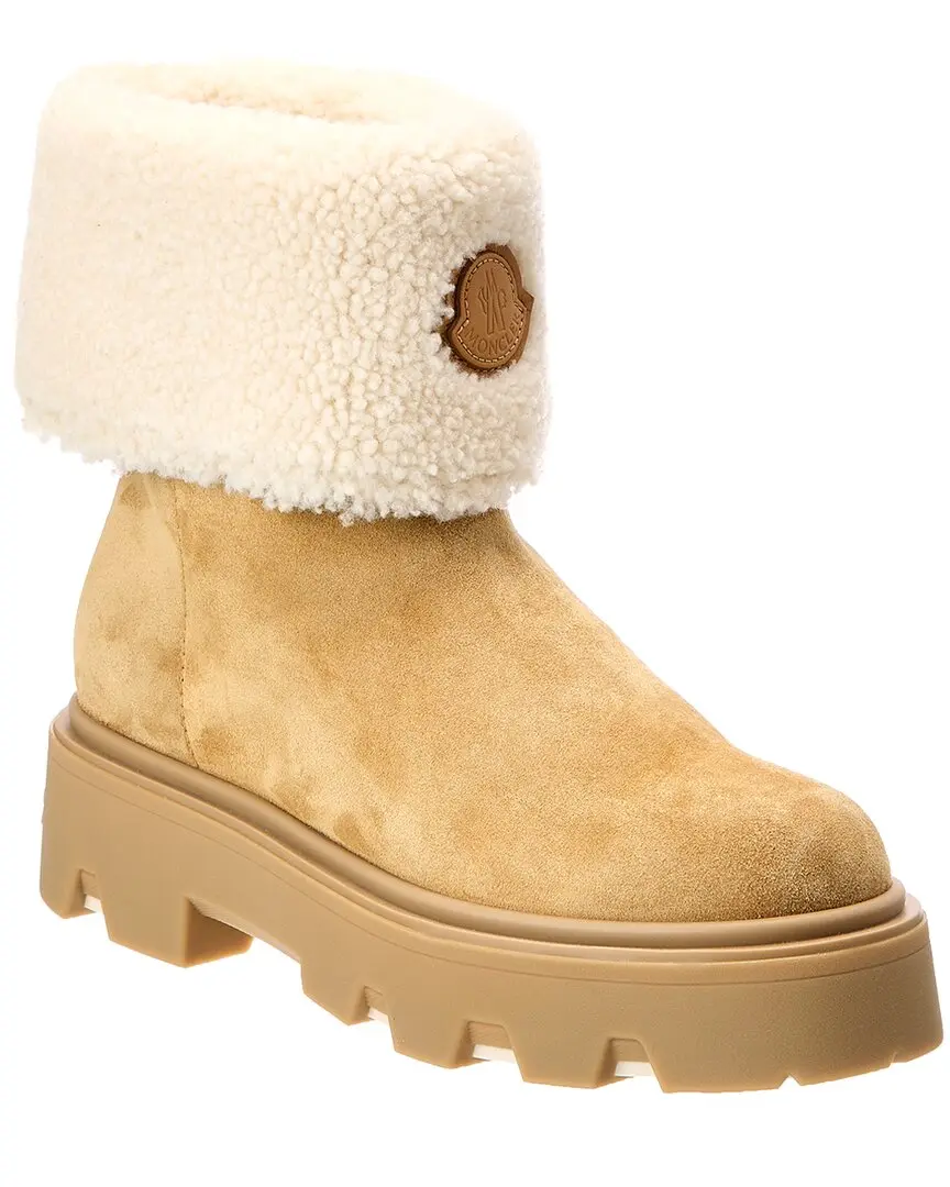 Moncler Aurea Mid Suede & Shearling Boot Moncler Aurea Mid Suede & Shearling Boot