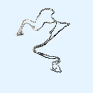 Bling Rabbit Pendant Necklace Adorable Rabbit Design Durable Chain Ideal for Stylish Outfits Versatile and Fun Fashion Accessory