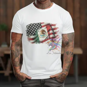 Mexican-American Flag & Custom Design Sublimation Transfers – 9", 11", 14" Sizes –  T-Shirt Menswear and Womenwear