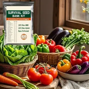 Complete Vegetable Seed Pack – 30 Varieties of Premium Non-GMO Seeds, Perfect for Sustainable Home Growing & Healthy Family Harvests Year-Round