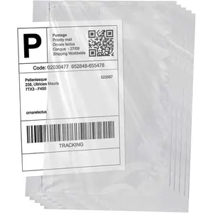 7.5'' x 5.5'' Packing List Pouches, Shipping Label Envelopes Clear Self-Adhesive Top Loading (7.5x5.5 in-200 Bags)