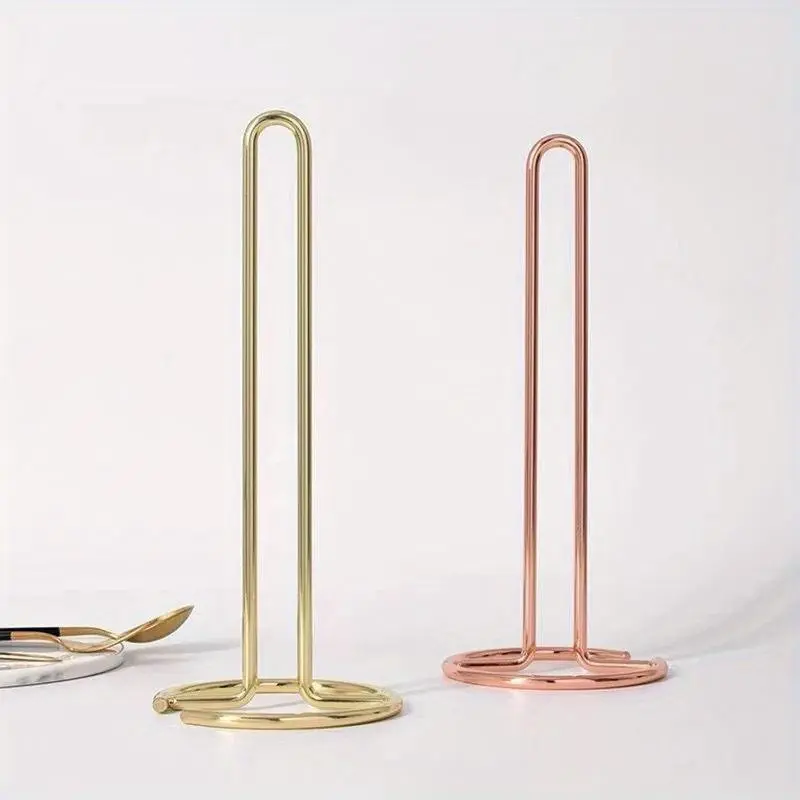 Stainless Steel Kitchen Paper Holder, Bathroom Napkin Rack, Table Standing Napkin Stand, Kitchen Storage Organizer, Durable and Space-Saving Design, Bathroom Organization