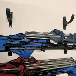 Wall Mount Camping Chair Holder – Garage Storage Organizer Rack 3D printed
