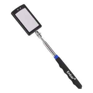 LED Lighted Telescoping Inspection Mirror for Mechanics - 360-Degree Swivel, Aluminum Construction, Battery-Powered, Beautiful Gift for the Elderly