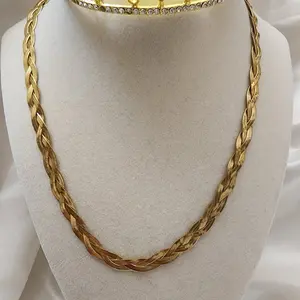 Stainless Steel Chain Necklace  17.5" to 19.5" inches