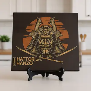 Samurai Hattori Hanzo End Grain Walnut Cutting Board