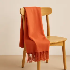 Soft Pashmina Scarf – Lightweight Cozy Fringe Shawl for Everyday Style