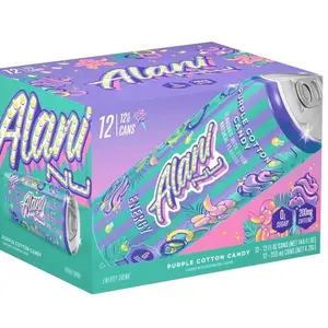 Alani Nu Cotton Candy Grape Flavored Drink, 12oz Cans, 12-Pack