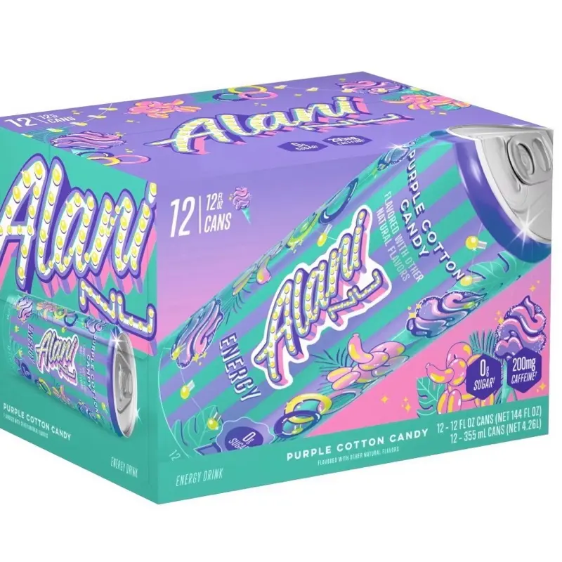 Alani Nu Cotton Candy Grape Flavored Drink, 12oz Cans, 12-Pack Alani Nu Cotton Candy Grape Flavored Drink, 12oz Cans, 12-Pack