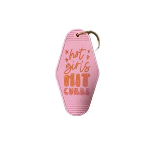 Hot girls hit curbs motel keychain