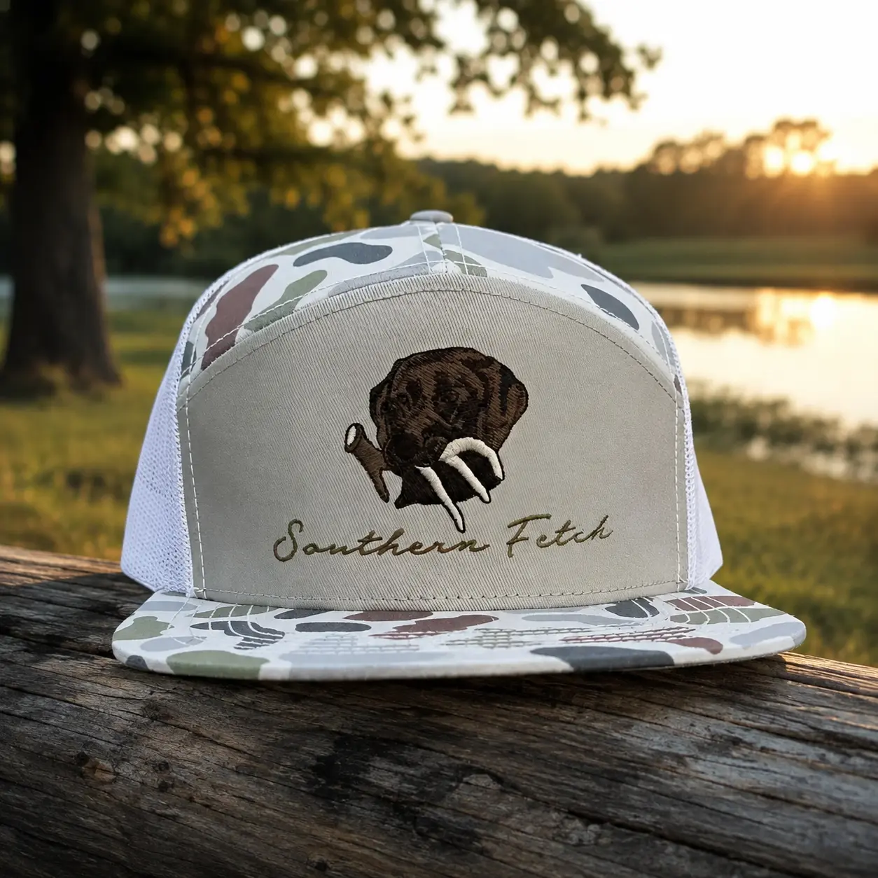 Antler Camo Trucker Hat, Hunting Style Snapback Cap, Embroidered Deer Antler Flat Bill Hat - TikTok Shop
