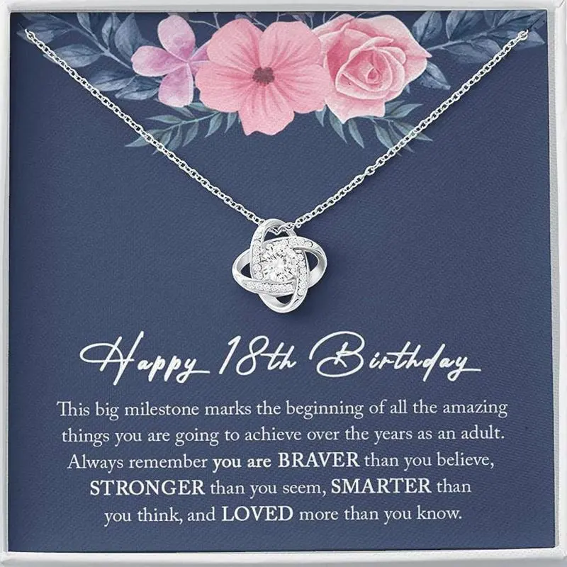 18th Birthday Necklace 18 Year Old Girl 18th s 18th Birthday Necklace Happy 18th Birthday personalized birthday