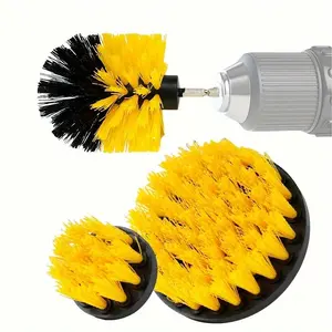 Electric Drill Brush Attachment Set, Drill Brush Cleaning Kit, Multi-purpose Drill Brush for Bathroom Surfaces, Grout, Floor, Tub, Shower, Tile, Kitchen and Car, Powerful Cleaning Tool