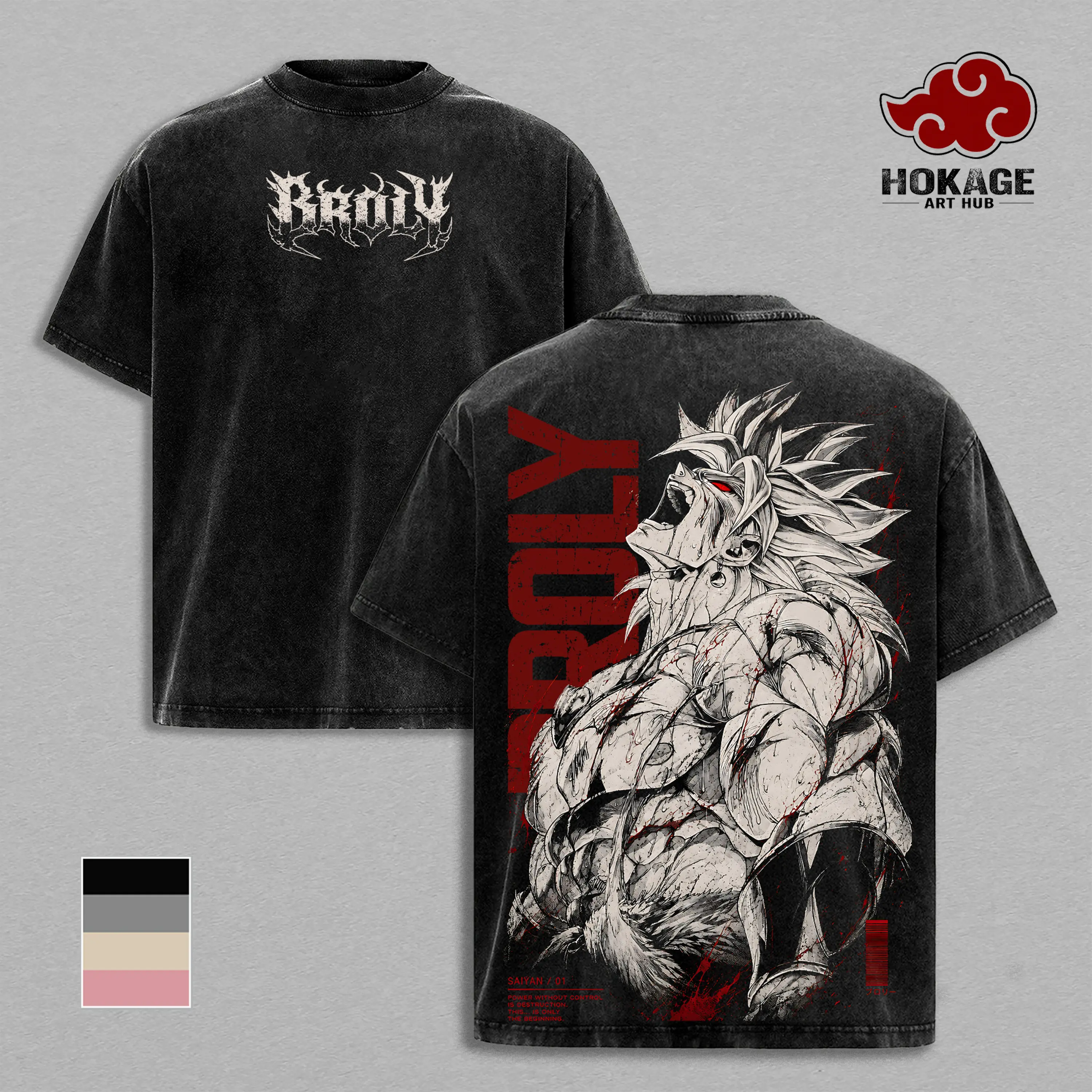 Broly DBZ T-Shirt, Legendary Super Saiyan Full Power Graphic Tee, Back Print Vintage 90s Anime Shirt, Graphic Tees Men, Trendy Tshirts, Men's T Shirts, DBZ Streetwear, Unisex Cotton Distressed Tee, Merch For Men, Men Fashion Graphic Tee