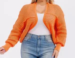 Open Front Knit Cardigan