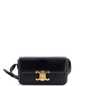 Pre-owned Celine Leather Shoulder Bags Triomphe East West Shoulder Bag Smooth Calfskin by Rebag
