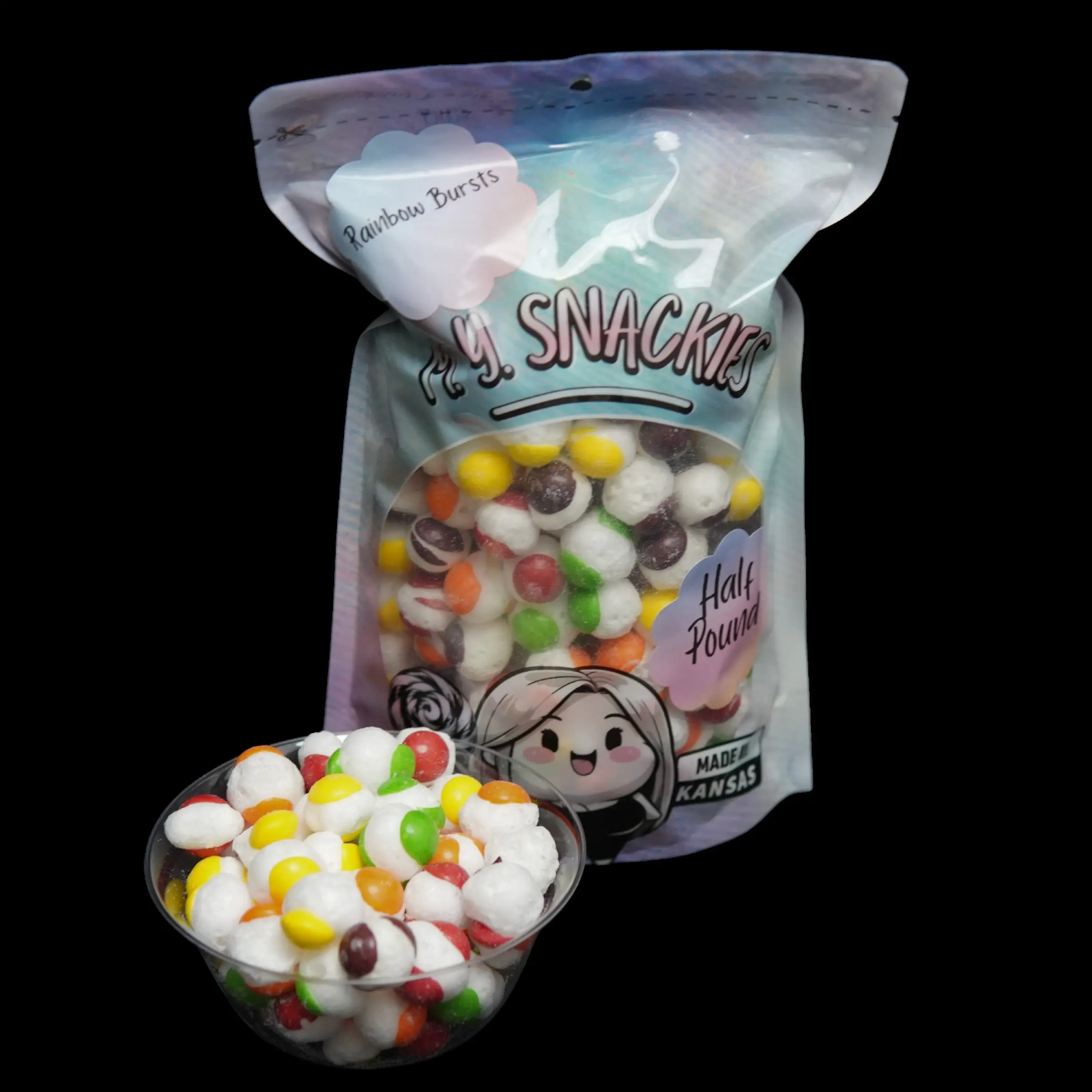 Rainbow Bursts Half Pound (freeze dried candy)