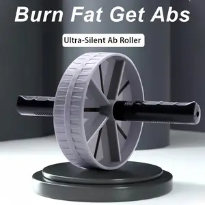 Ultra-Quiet Ab Wheel Roller - Silent Core Workout for Home & Gym Abdominal Fitness Wheel