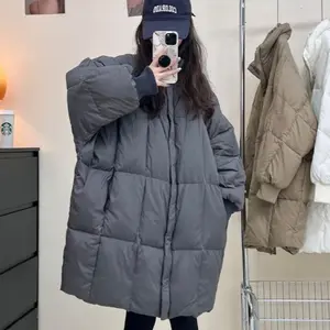 Women Winter Coat Jacket Warm Down Cotton Parkas 2025New Mid-length Korean Loose Female Cotton Padded Parkas Manteau Femme Hiver