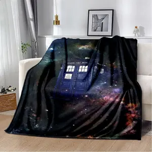 D-Doctor W-Who Throw Blanket Soft Flannel for Bed Sofa Cover Bedspread Home Deco picnic blanket for beds Portable