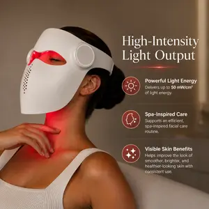 Red Light Therapy Mask, 288 LEDs 3 Color 630/460/850nm LED Face Mask, Wireless Rechargeable Food-Grade Silicone Facial Device for Wrinkle Reduction, Dark Spots & Even Skin Tone