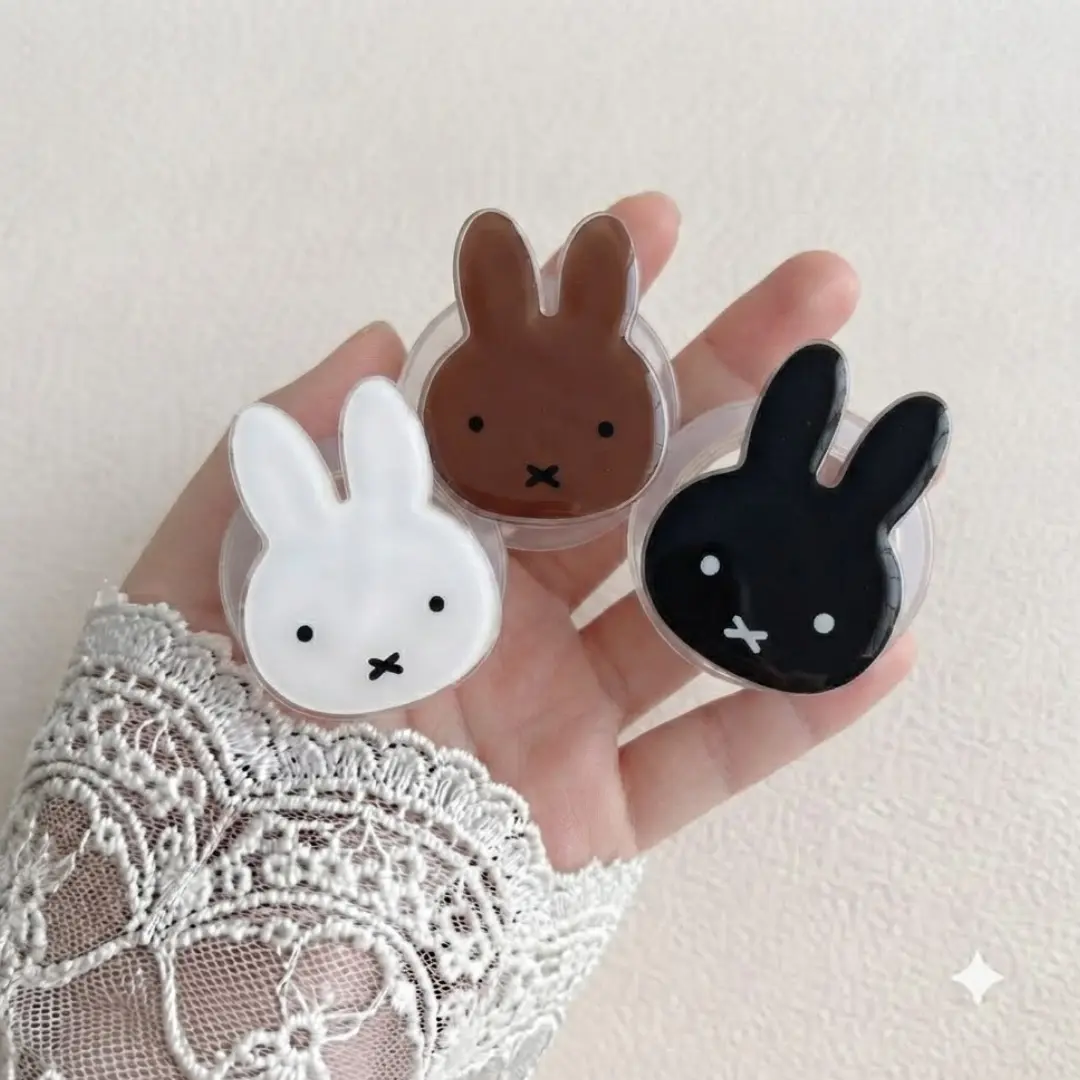 Cute Bunny Rabbit Phone Grip, Kawaii Bunny Face Phone Holder, Minimalist Animal Phone Accessory, Cute Gift for Her
