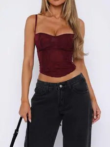 Y2K Hot Girl Style Versatile Strapless Tank Top Women's Clothing 2026 Summer