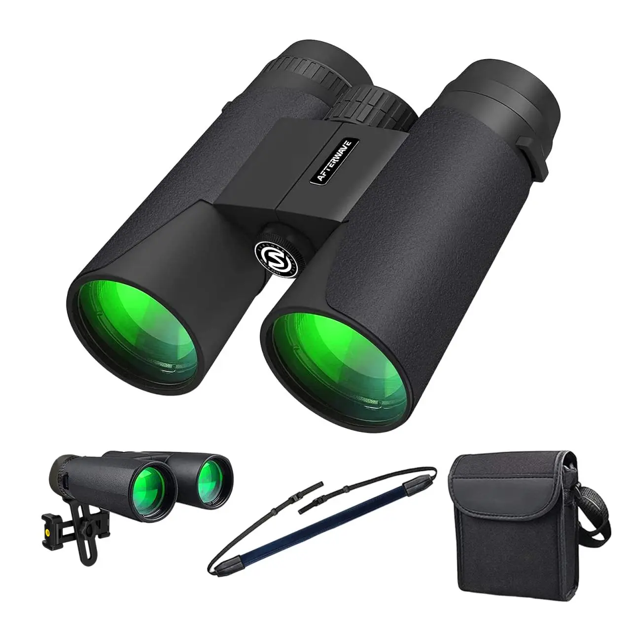 10x42 Binoculars, 1 Count Waterproof Binoculars with Storage Bag, Outdoor Binoculars for Bird Watching & Hunting & Travel