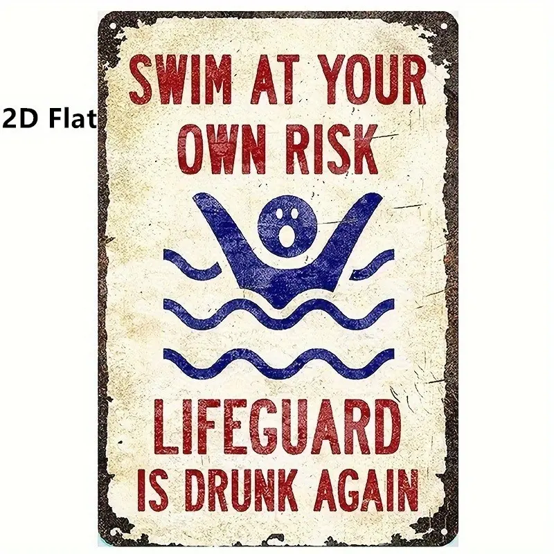 2D Flat Effect, Pool Decoration, Ideal for Pool Edge Decoration And Safety, Home Decoration Items, Wooden Decoration, Wall Decoration, Garden Wall Decoration, Wooden Hanging Decoration