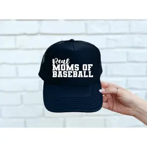 Real Moms of Baseball Black Trucker Hat