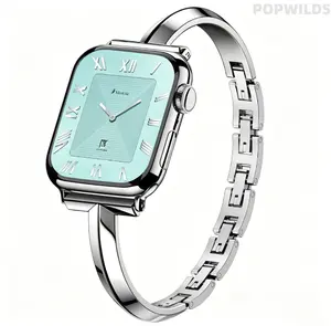 Stylish simple watch band compatible with Apple S10/S11 and iWatch 1 to 11. Made of premium zinc alloy, sturdy and comfortable to wear. Sleek modern design elevates your smartwatch look. A practical and fashionable replacement strap for daily use.