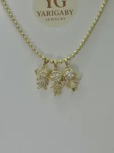 Yarigaby Jewelry Personalized 45CM Necklace with Dangles for Mom Featuring Adorable Charms and Sparkling Stones Ideal Gift for Mom