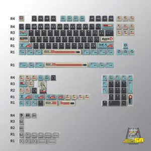 MECHAGODZILLA COLLECTION - Full Cyber Keycap Set (157 Keys)