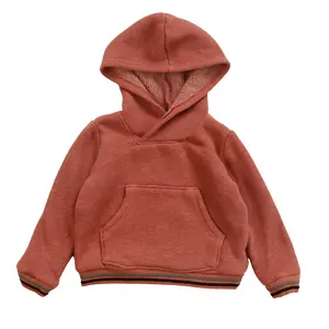 wrap hoodie with sport band | brown